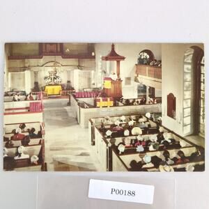 Vintage Bruton Parish Church Colonial Williamsburg Virginia Postcard 1969